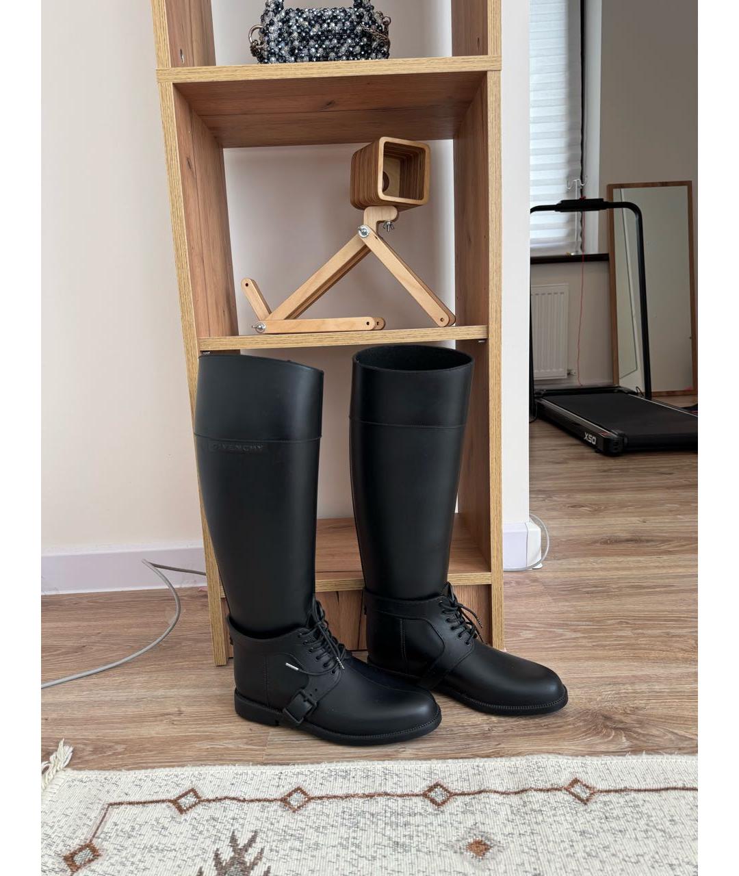 GIVENCHY Черные резиновые сапоги, фото 7