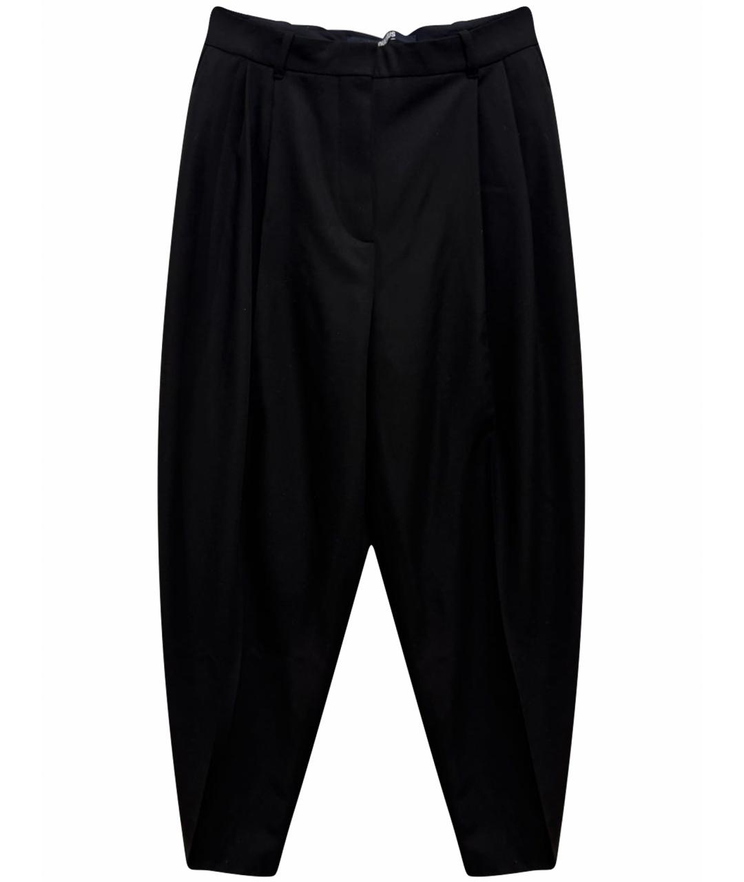 JACQUEMUS Черные шерстяные брюки широкие, фото 1