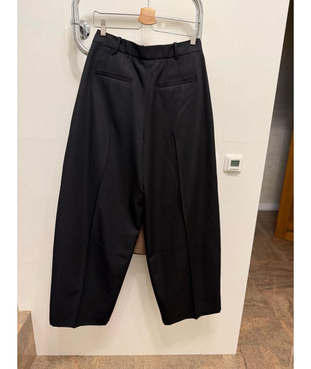 JACQUEMUS Черные шерстяные брюки широкие, фото 2