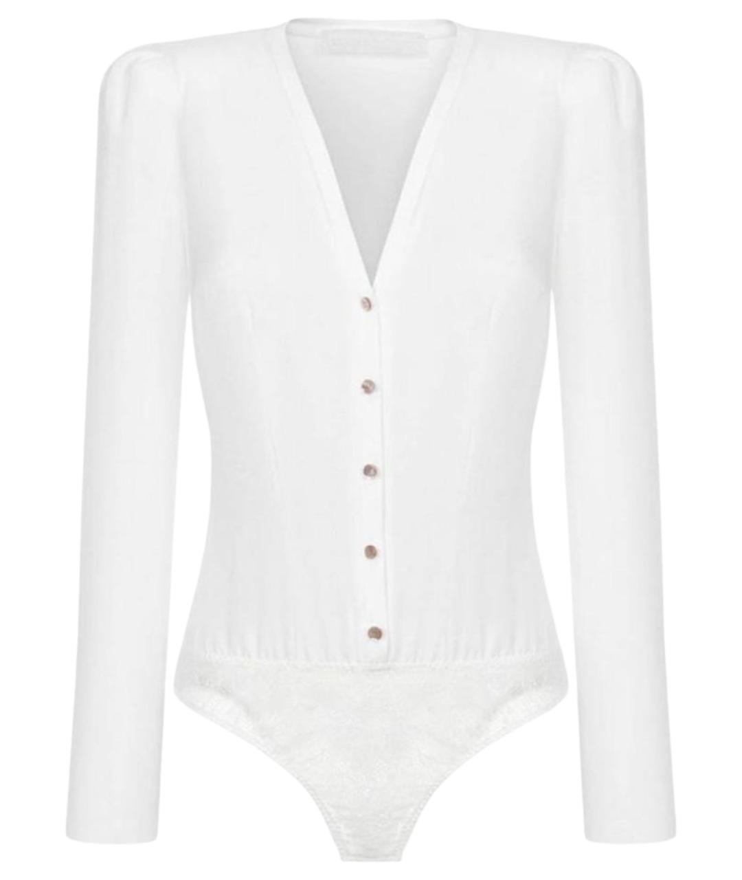 ULYANA SERGEENKO Белая шелковая блузы, фото 1