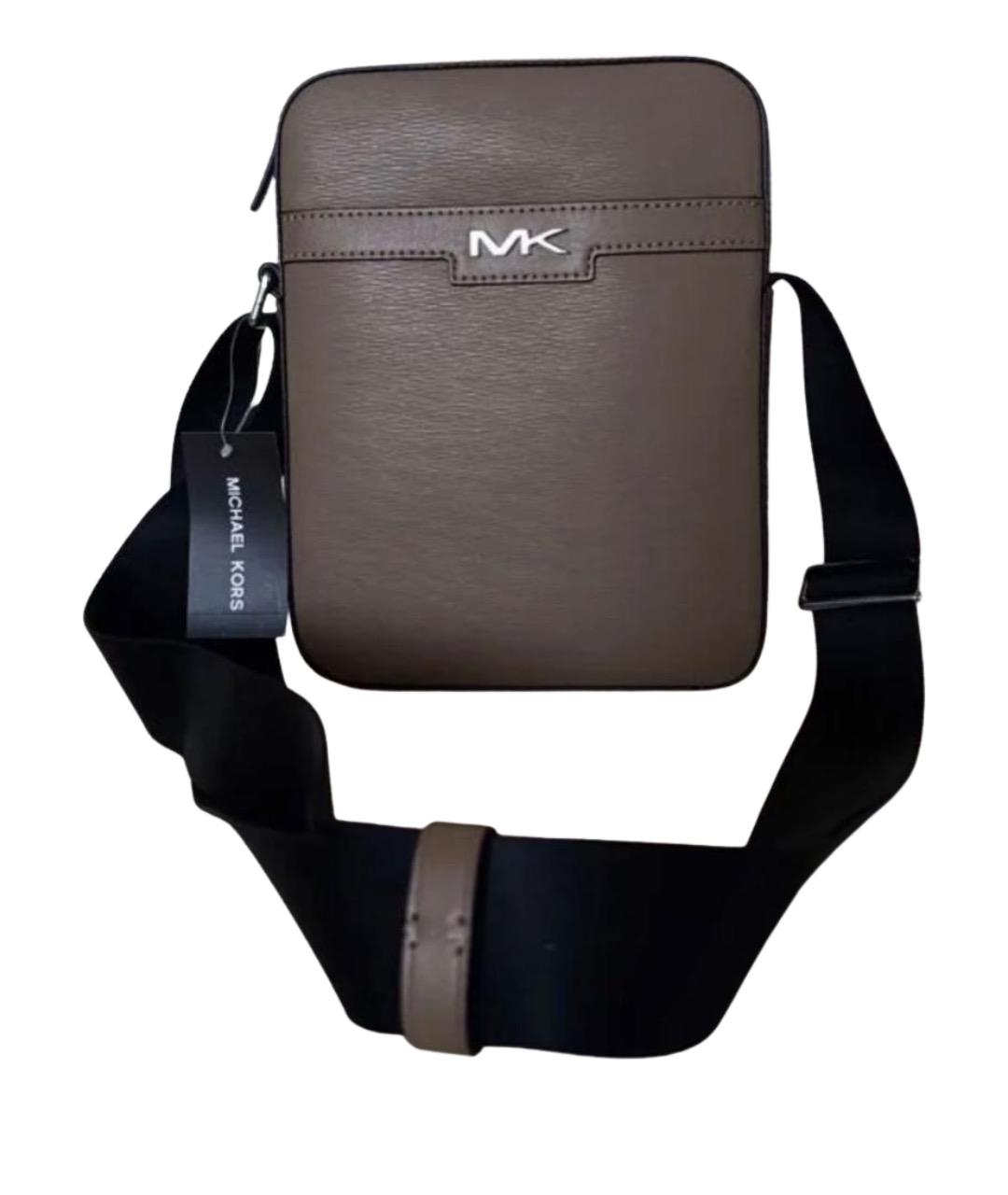 MICHAEL KORS Серая сумка на плечо из искусственной кожи, фото 1