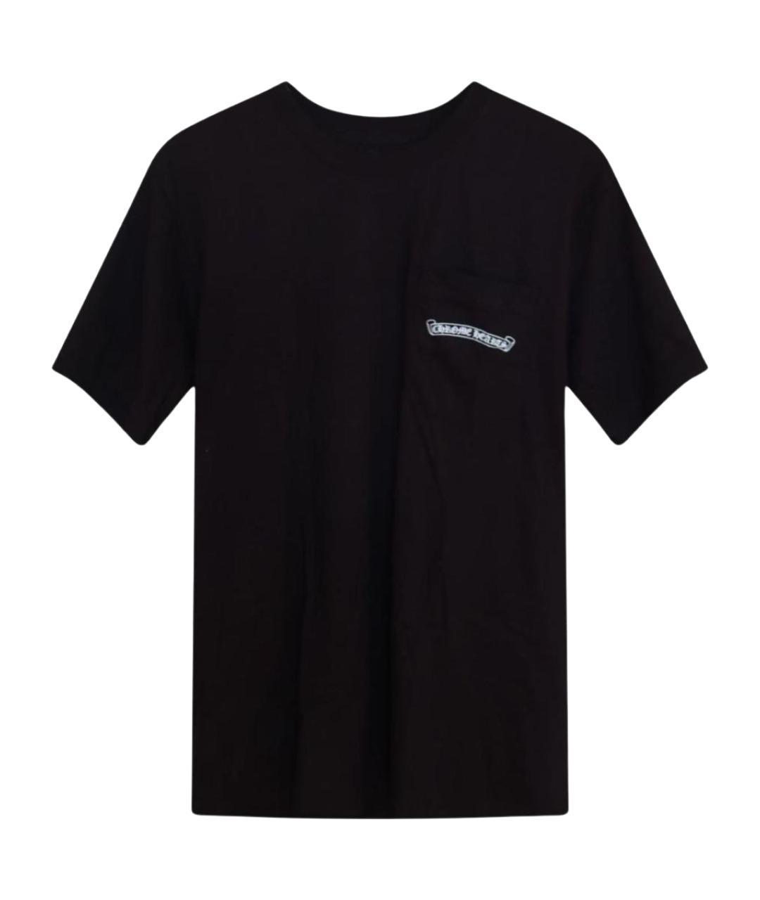 CHROME HEARTS Черная хлопковая футболка, фото 1