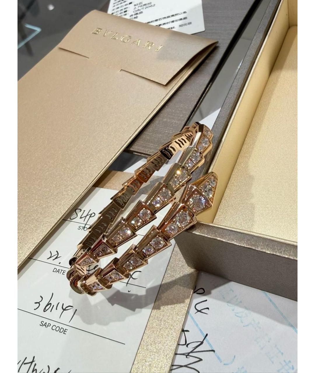 BVLGARI Золотой браслет из розового золота, фото 3