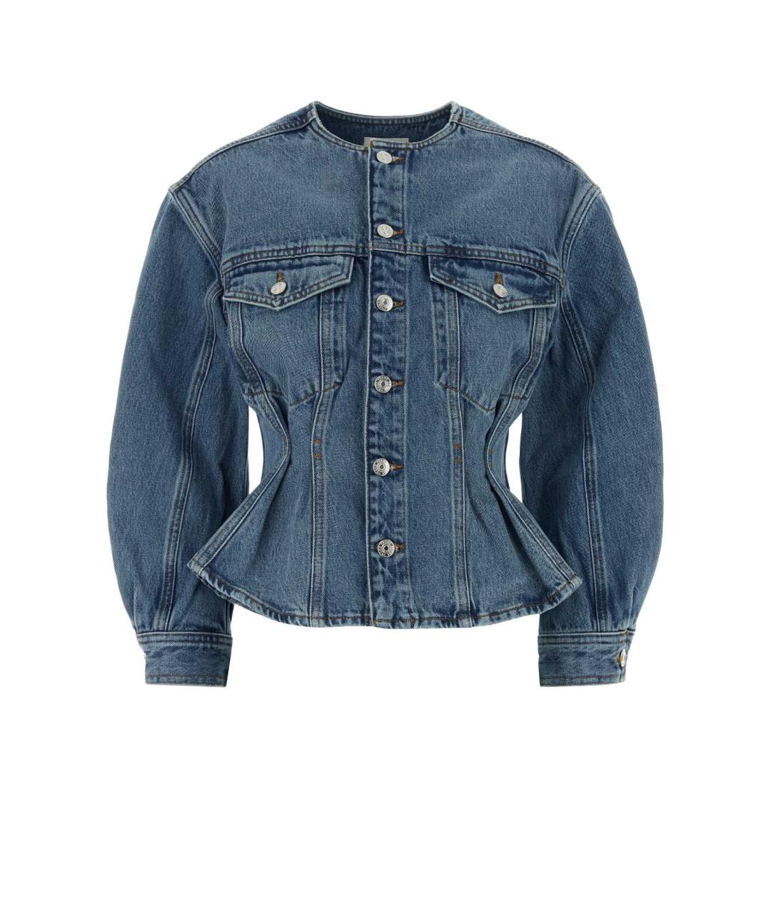 FRAME Синий хлопковый жакет/пиджак, фото 1