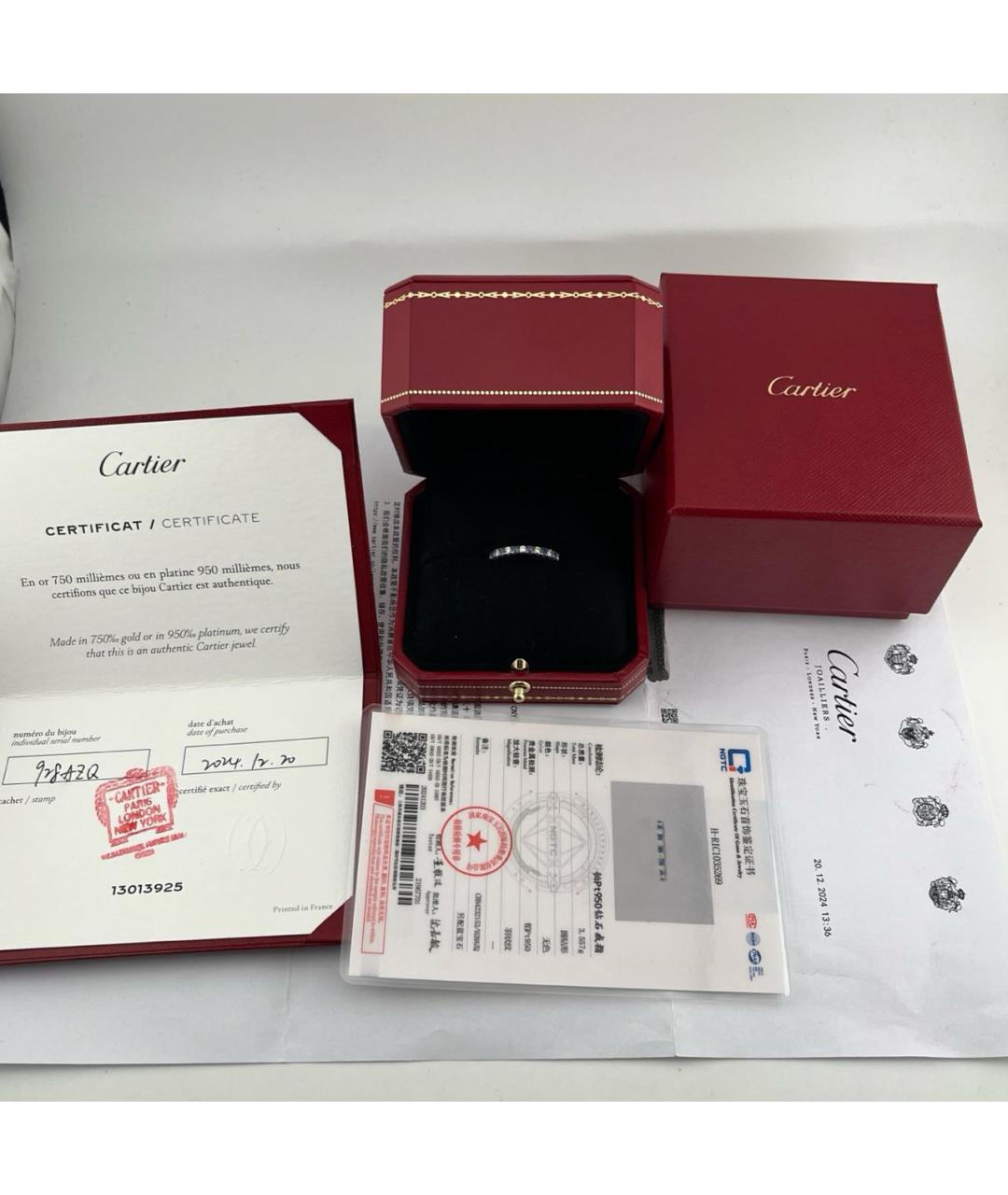 CARTIER Серебряное кольцо из белого золота, фото 2