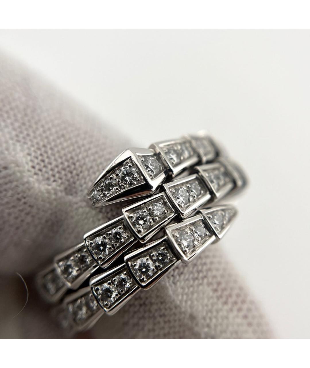BVLGARI Серебряное кольцо из белого золота, фото 4