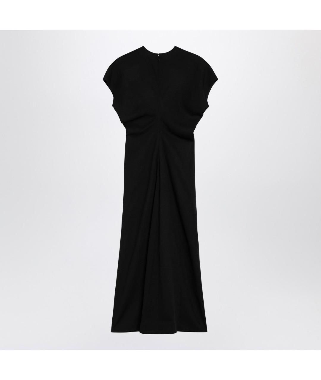 TOTEME Черное шерстяное повседневное платье, фото 2