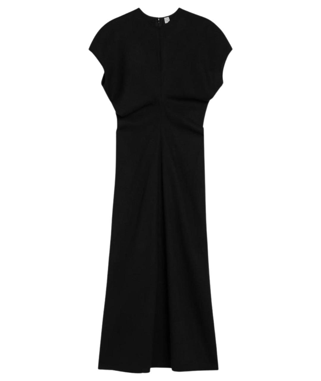 TOTEME Черное шерстяное повседневное платье, фото 1
