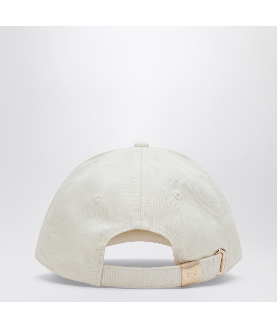 CHLOE Белая хлопковая кепка, фото 2