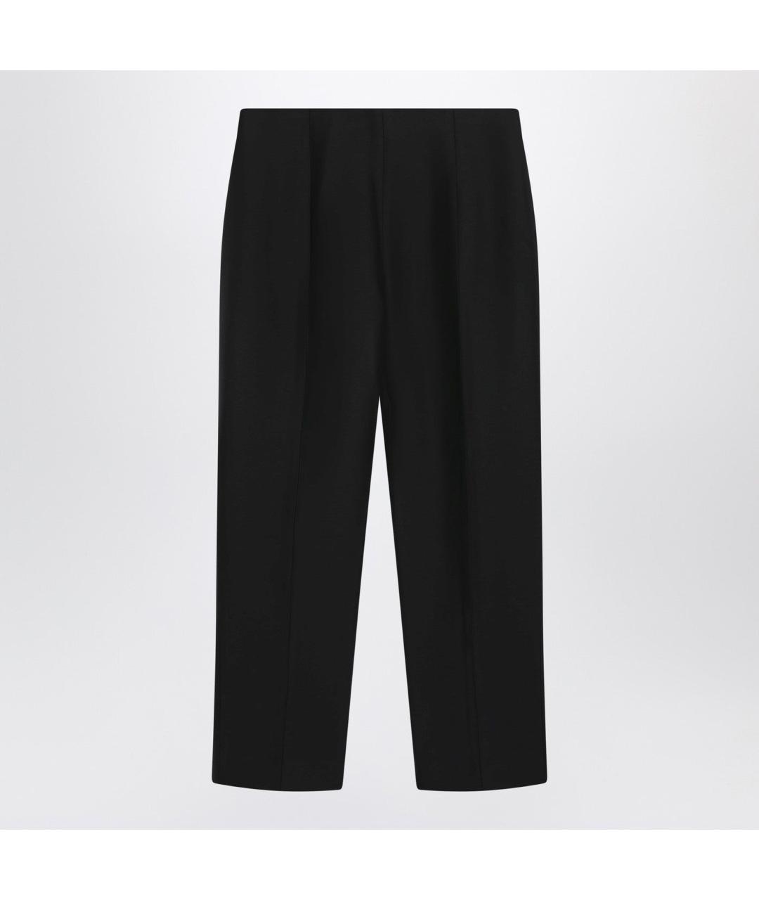 TOTEME Черные шерстяные прямые брюки, фото 3