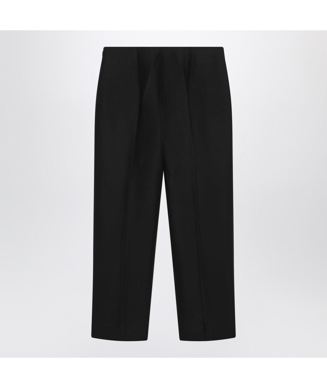 TOTEME Черные шерстяные прямые брюки, фото 2