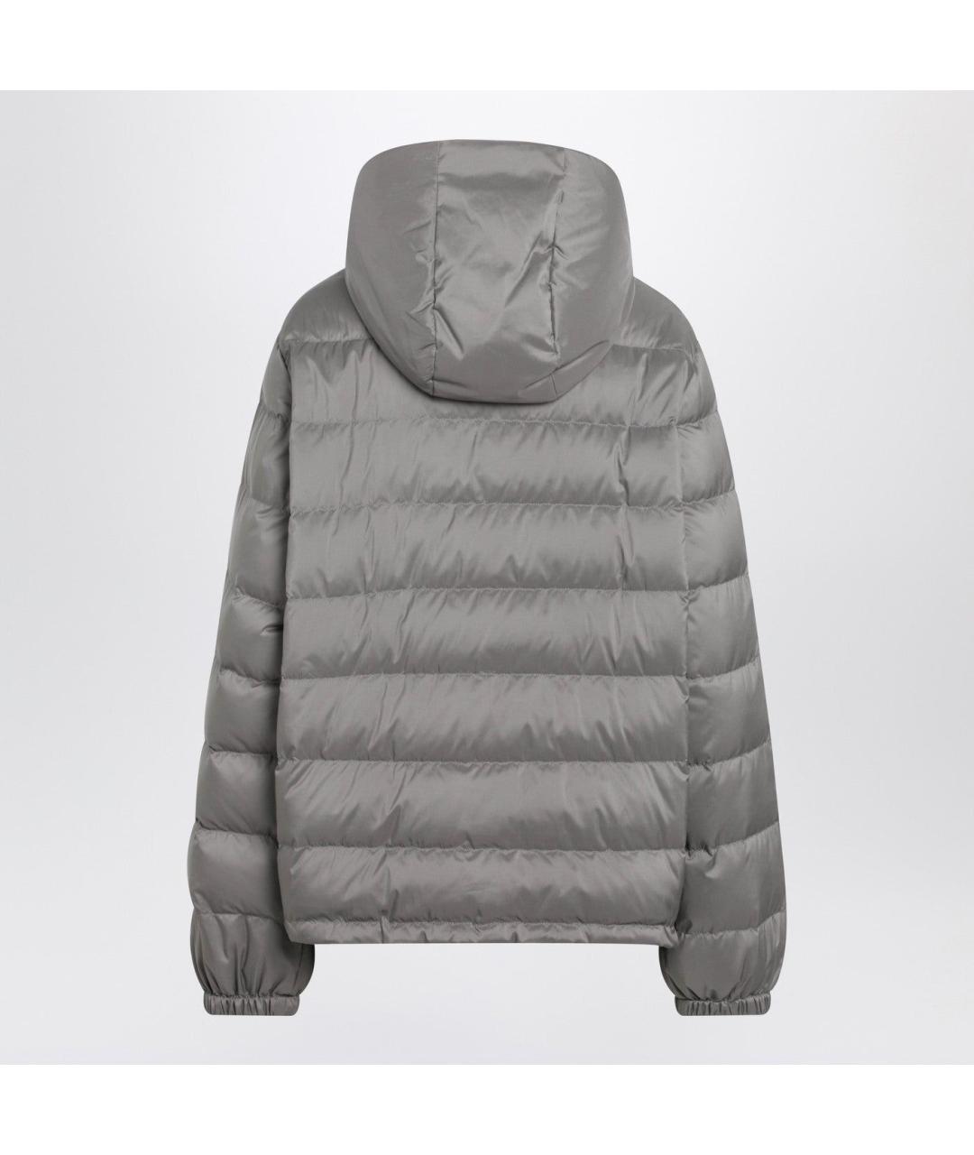 MIU MIU Серая полиэстеровая куртка, фото 2