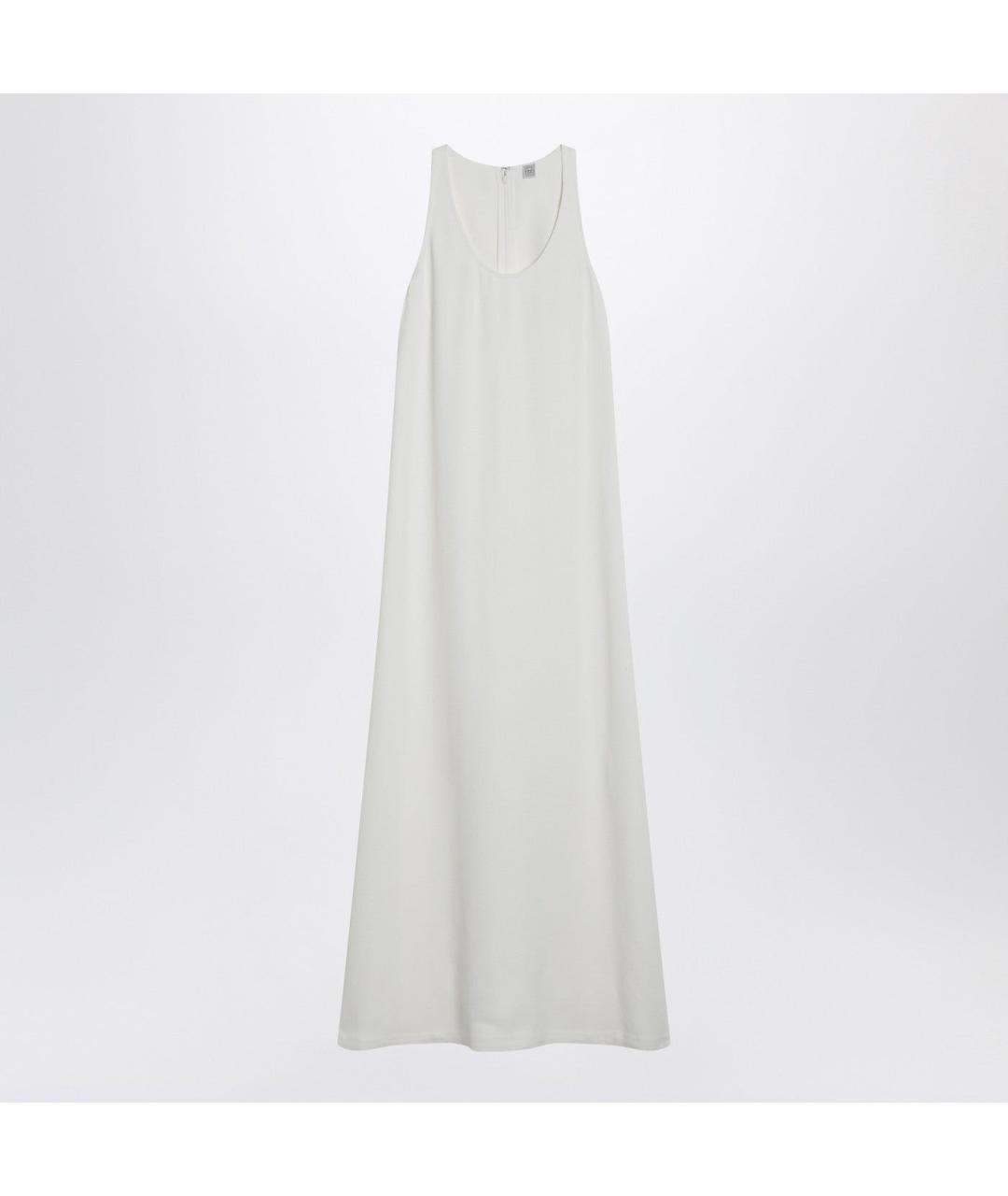 TOTEME Белое вискозное повседневное платье, фото 3