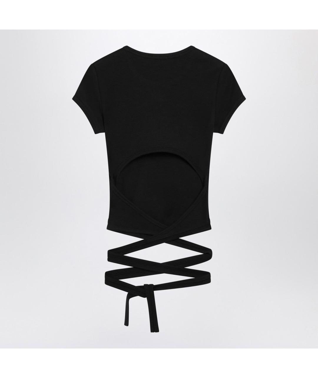 DIESEL Черная хлопковая футболка, фото 2