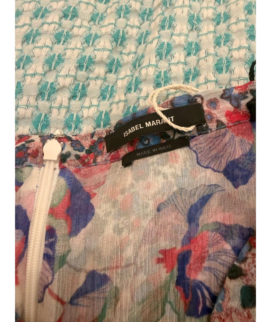 ISABEL MARANT Мульти шелковая юбка миди, фото 4