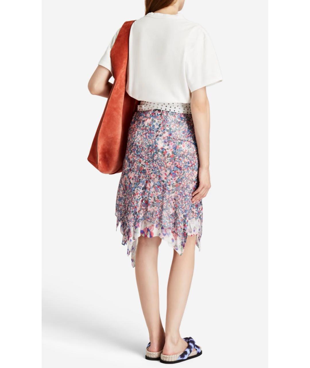 ISABEL MARANT Мульти шелковая юбка миди, фото 8