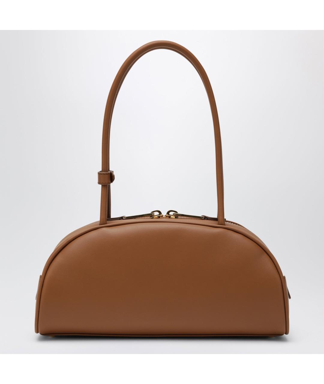 MIU MIU Коричневая кожаная сумка с короткими ручками, фото 2