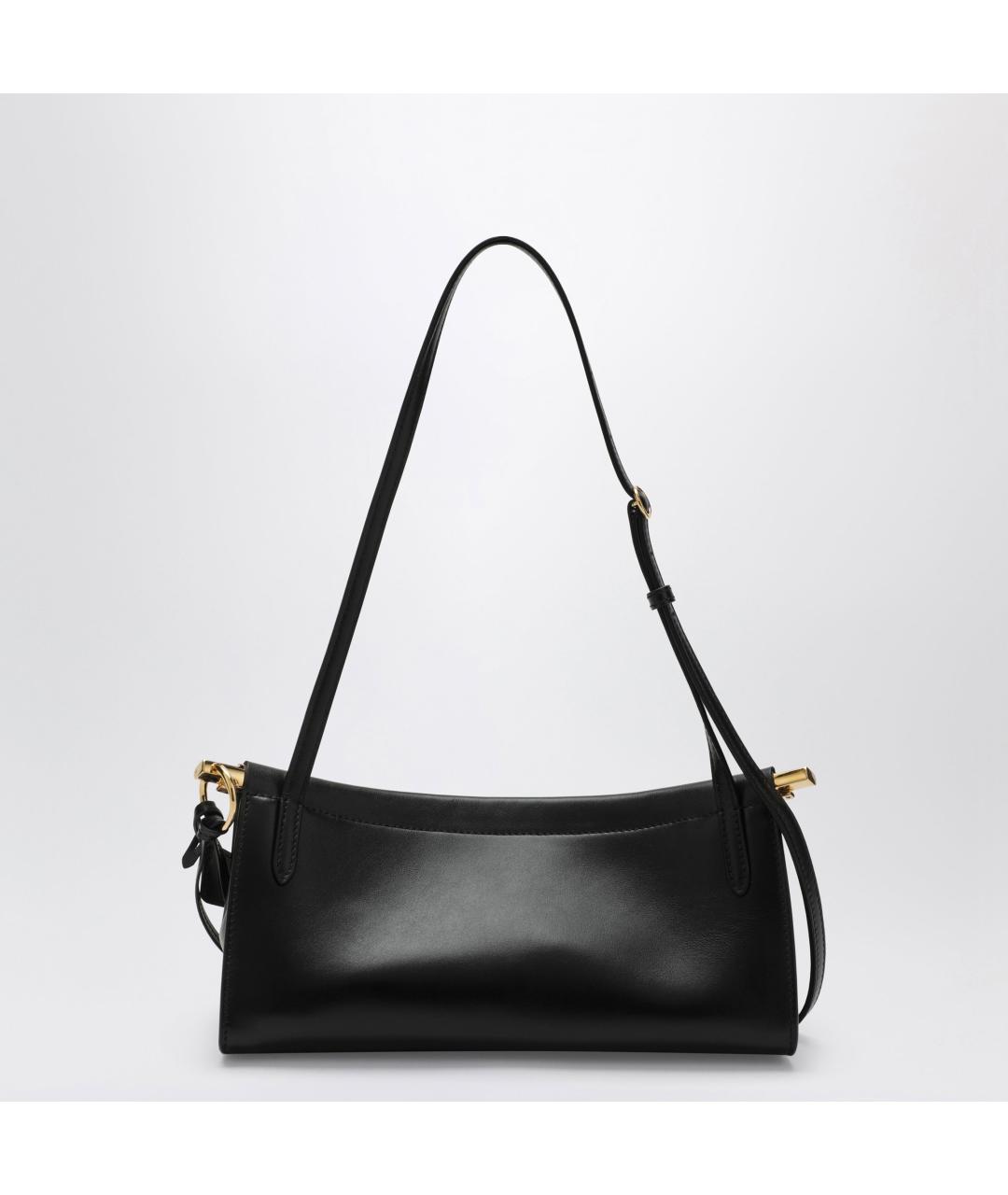 ALAIA Черная кожаная сумка с короткими ручками, фото 2