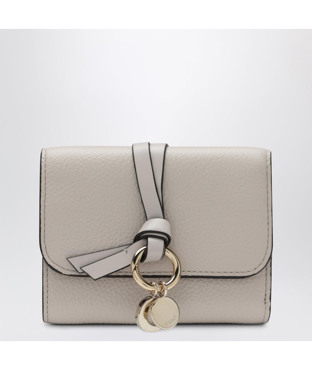 CHLOE Серый кожаный кошелек, фото 3