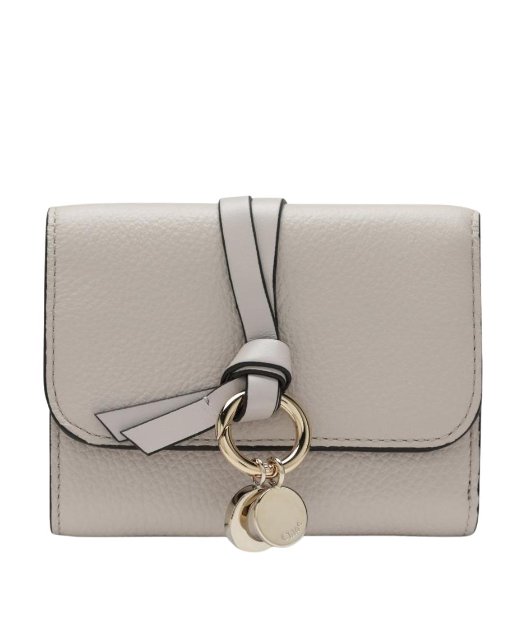 CHLOE Серый кожаный кошелек, фото 1
