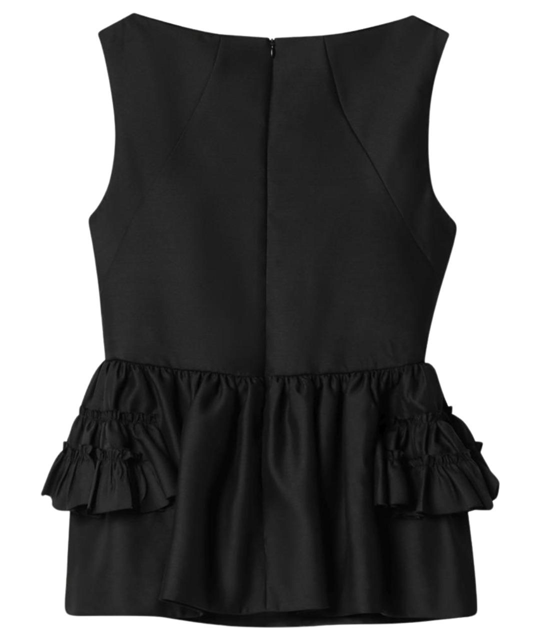 DRIES VAN NOTEN Черная шерстяная футболка, фото 2