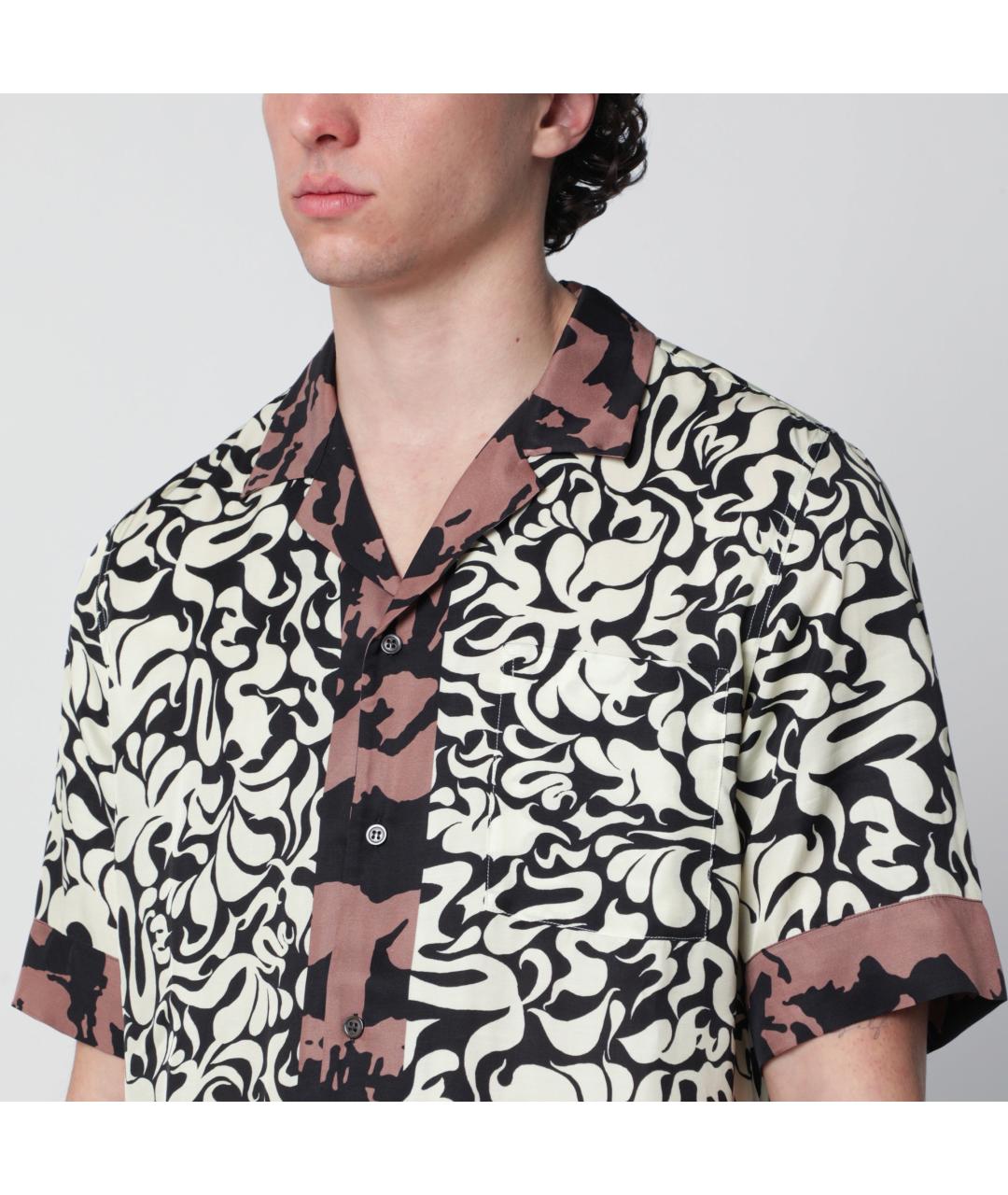 DRIES VAN NOTEN Черная хлопковая кэжуал рубашка, фото 3