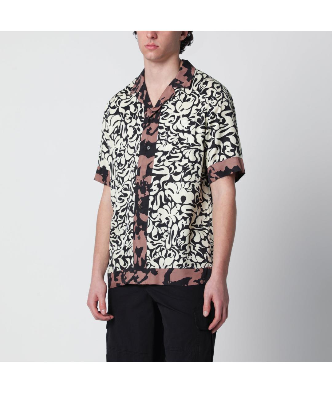 DRIES VAN NOTEN Черная хлопковая кэжуал рубашка, фото 2