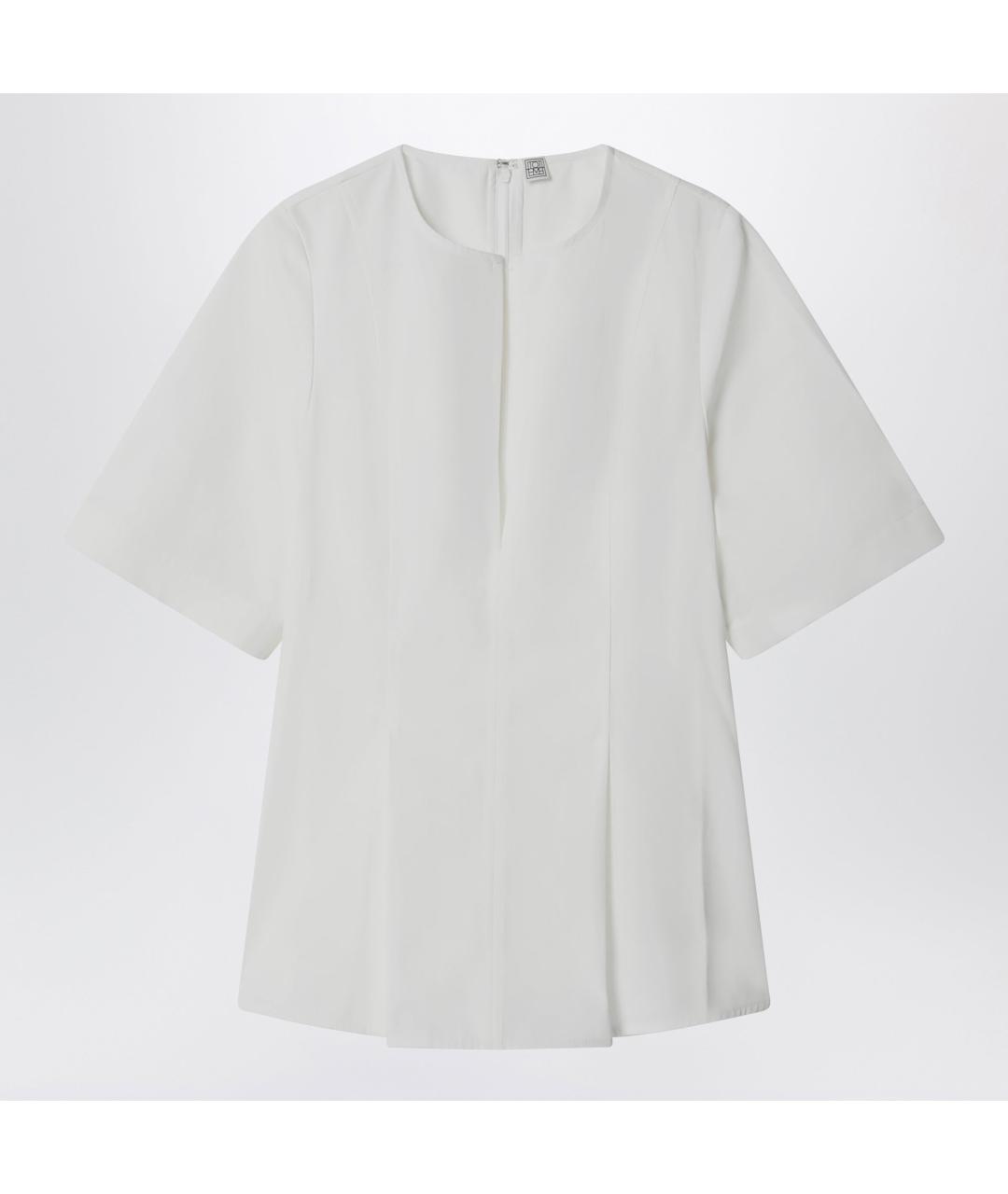 TOTEME Белая хлопковая футболка, фото 3