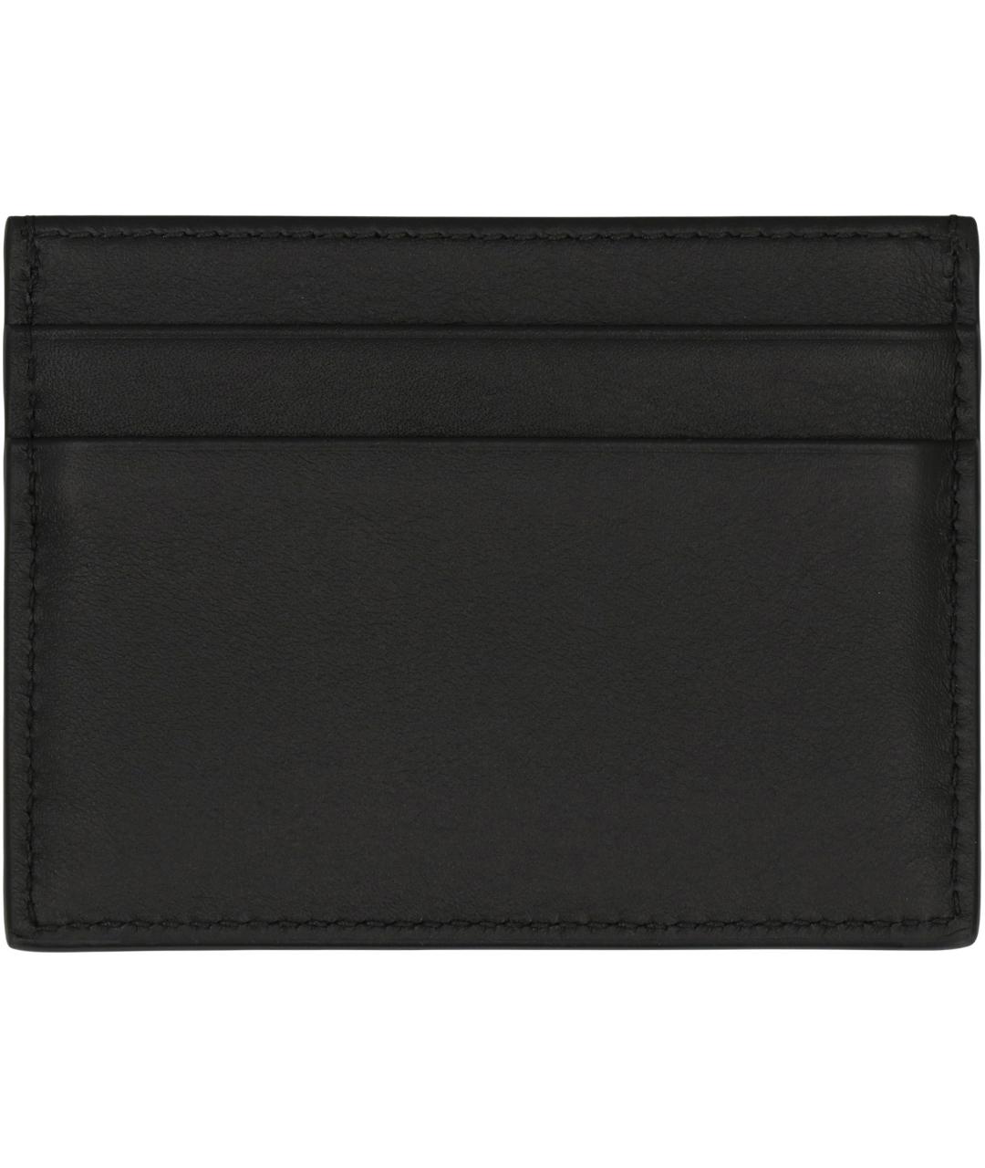 DOLCE&GABBANA Черный кожаный кардхолдер, фото 2