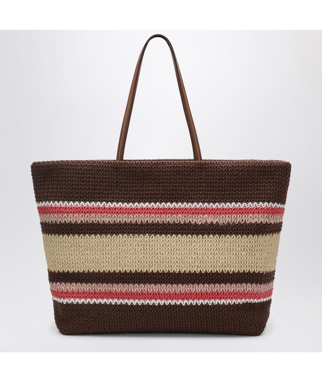 MIU MIU Коричневая пелетеная сумка тоут, фото 2