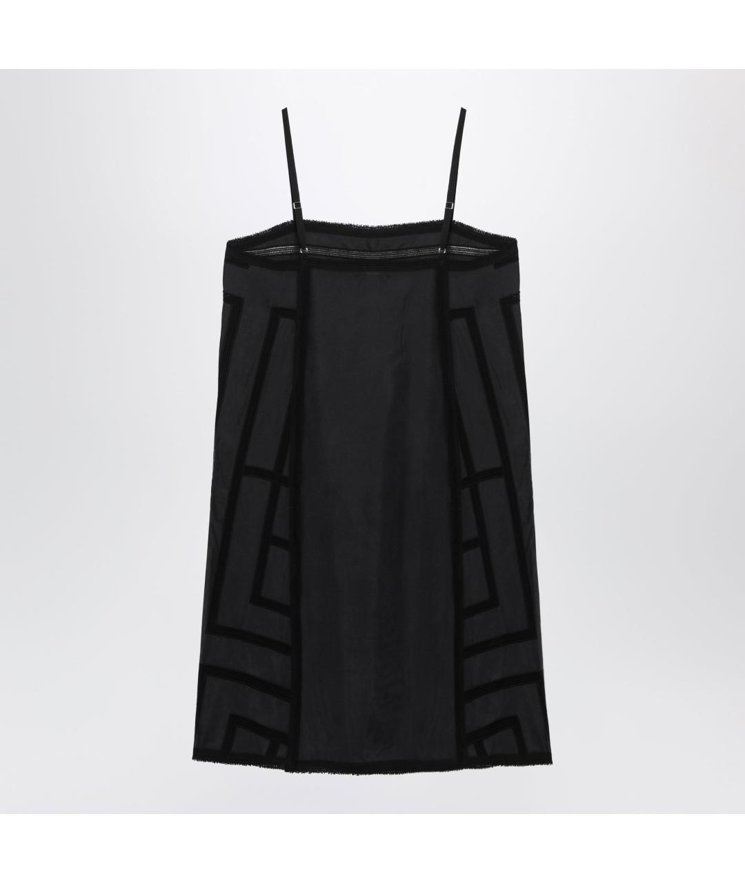 TOTEME Черное шелковое повседневное платье, фото 2