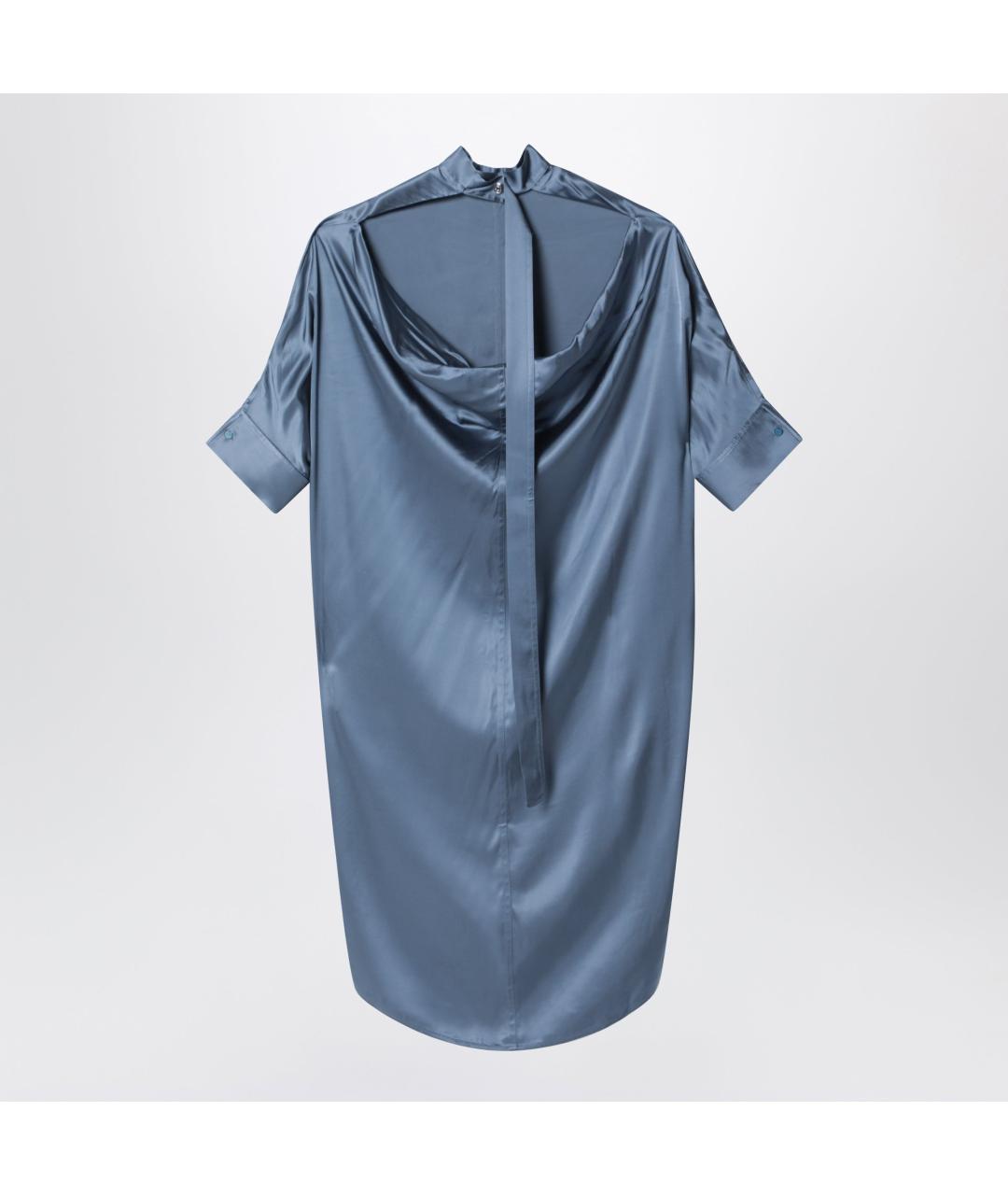 ACNE STUDIOS Голубое вискозное повседневное платье, фото 3