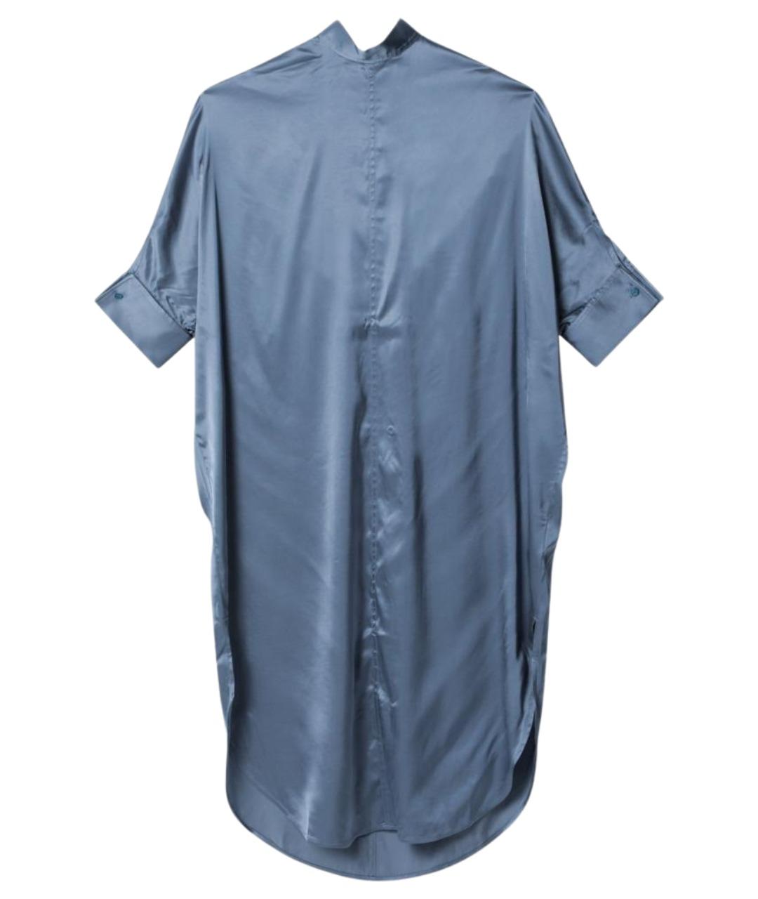 ACNE STUDIOS Голубое вискозное повседневное платье, фото 1