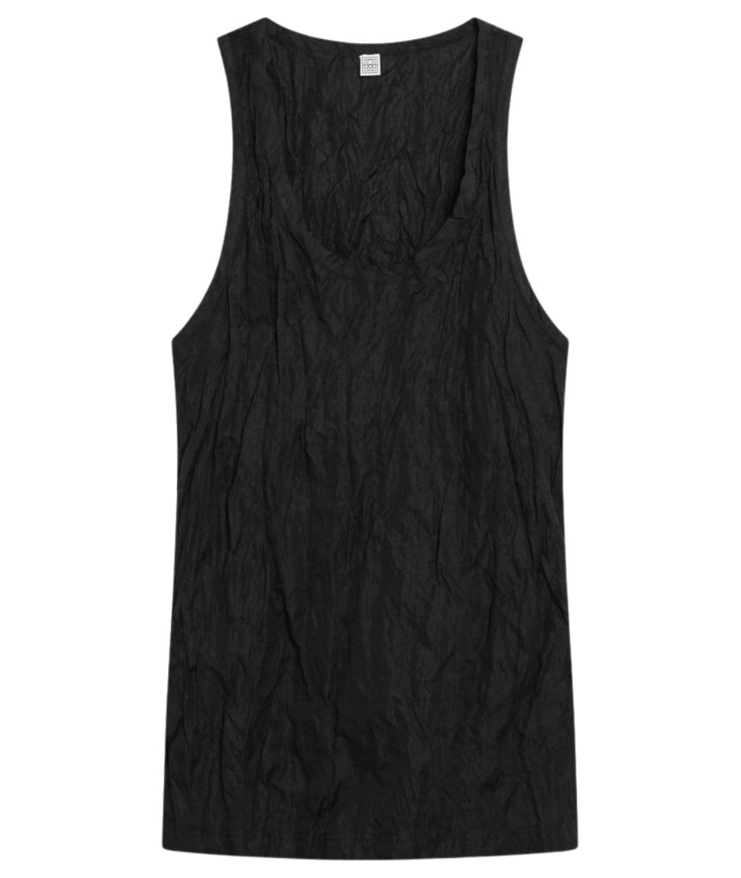 TOTEME Черная хлопковая майка, фото 1