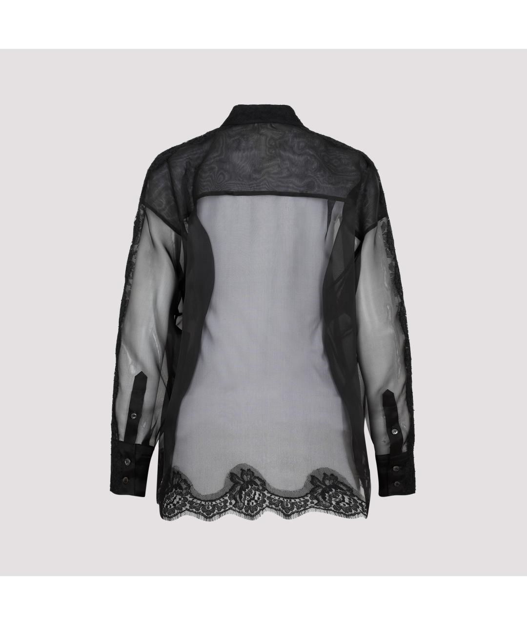 DOLCE&GABBANA Черная шелковая рубашка, фото 2