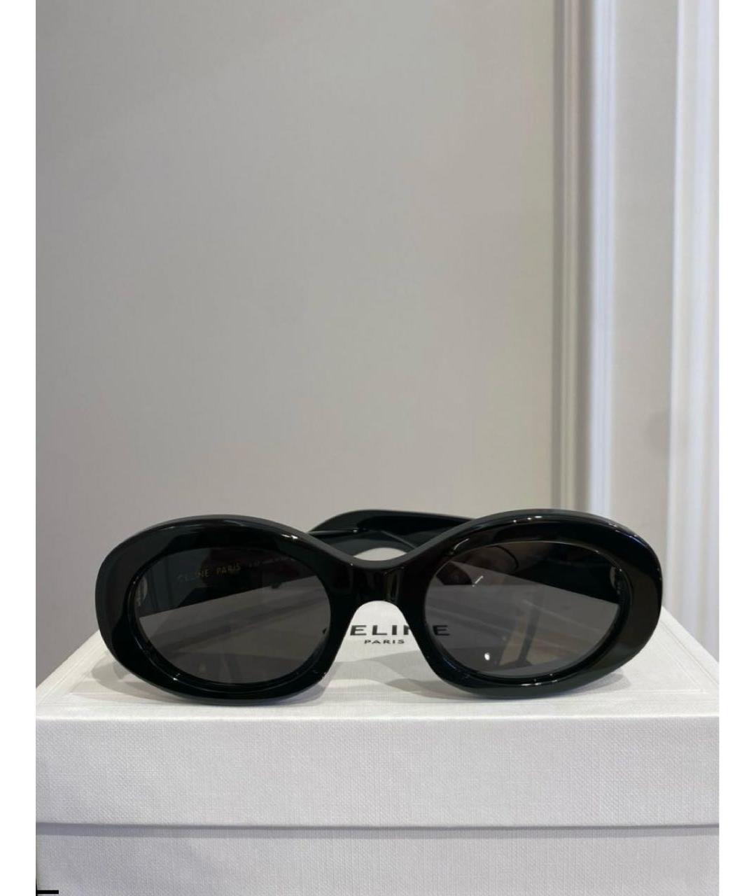 CELINE Черные пластиковые солнцезащитные очки, фото 5