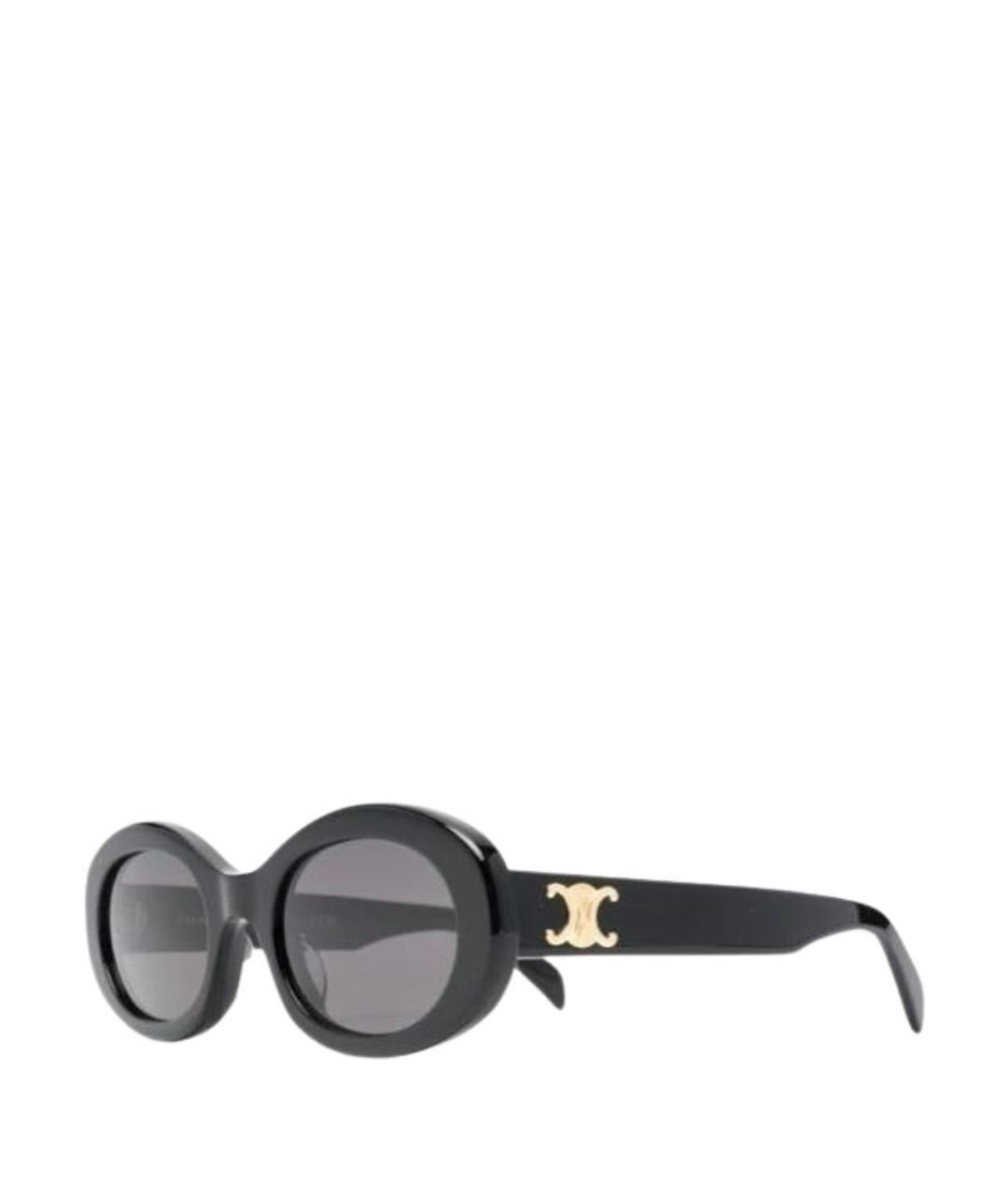 CELINE Черные пластиковые солнцезащитные очки, фото 1