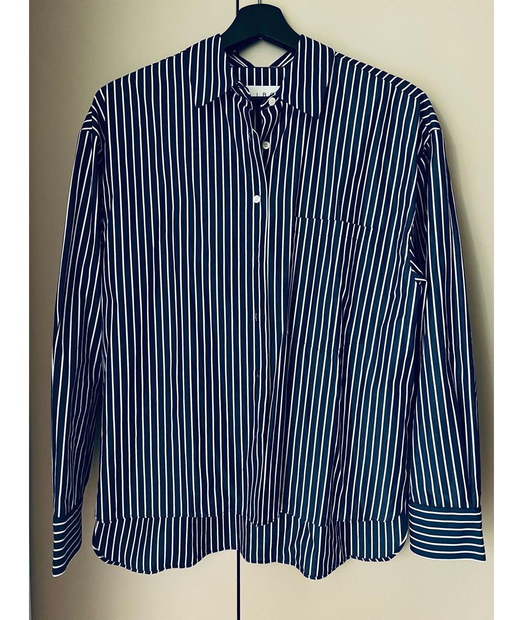 IRO Темно-синяя хлопковая рубашка, фото 9