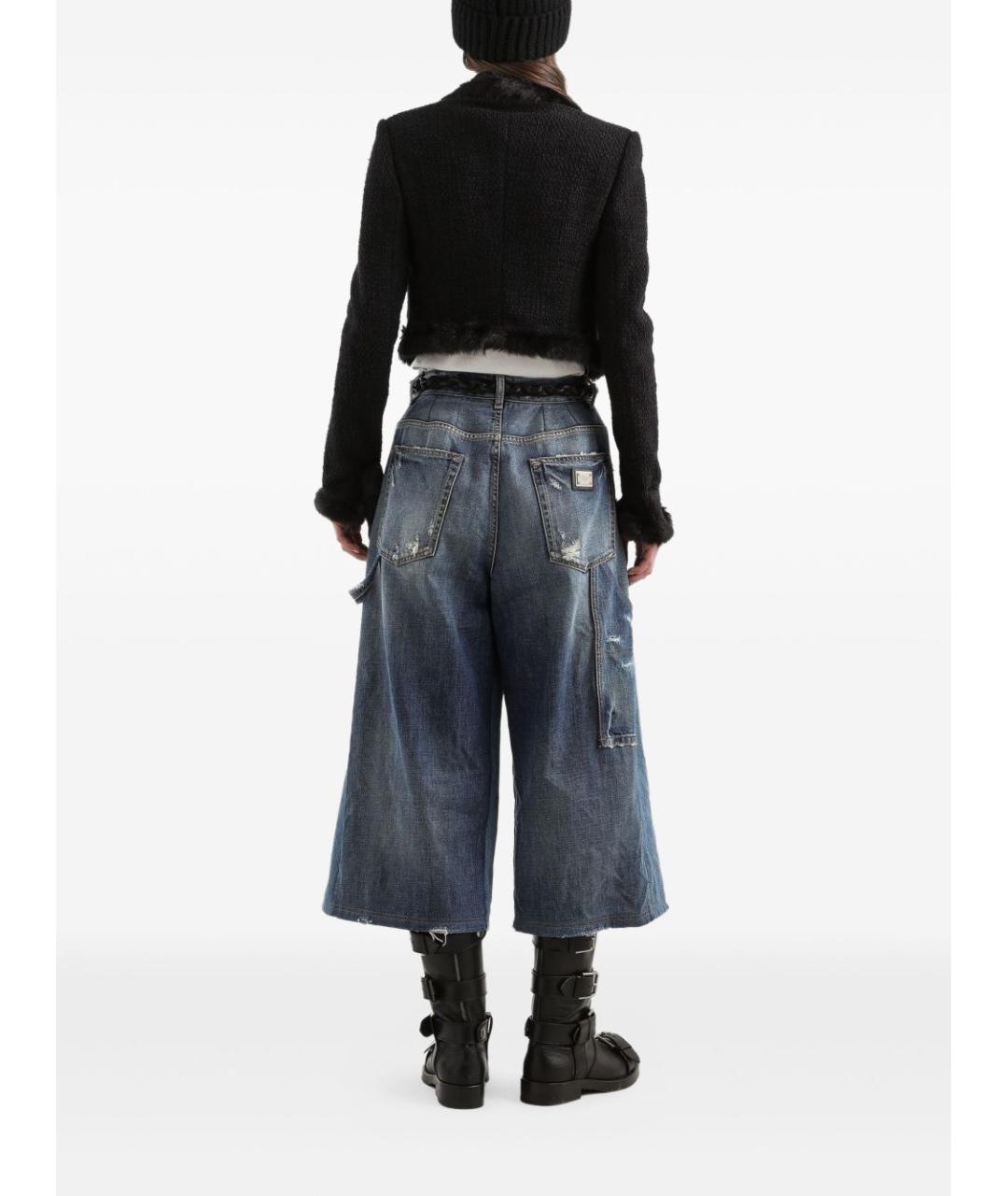 DOLCE&GABBANA Синие хлопковые кюлоты, фото 5