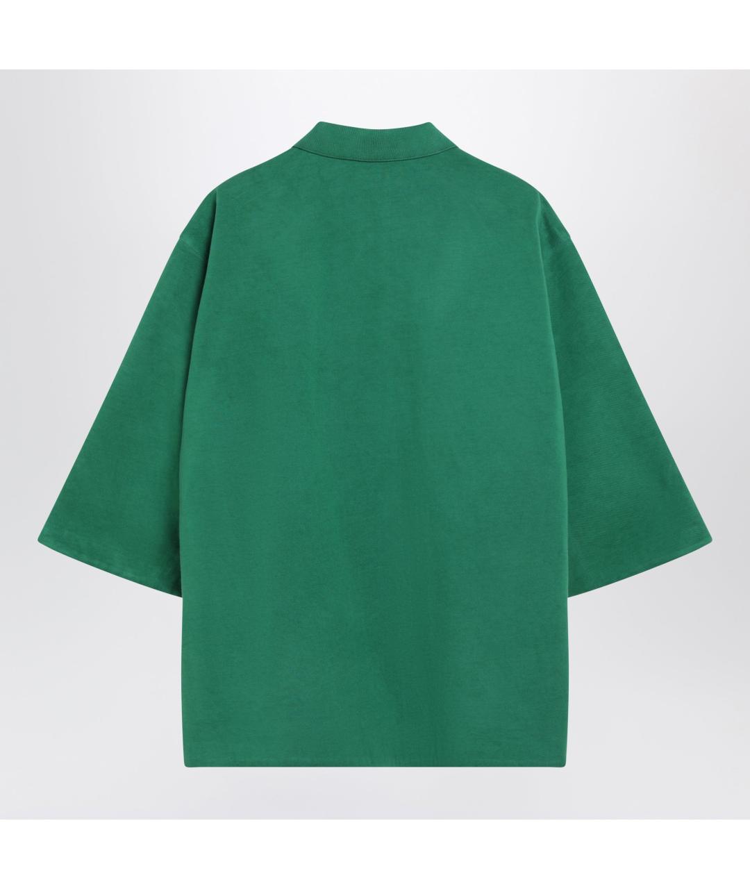 PRADA Зеленая хлопковая футболка, фото 2