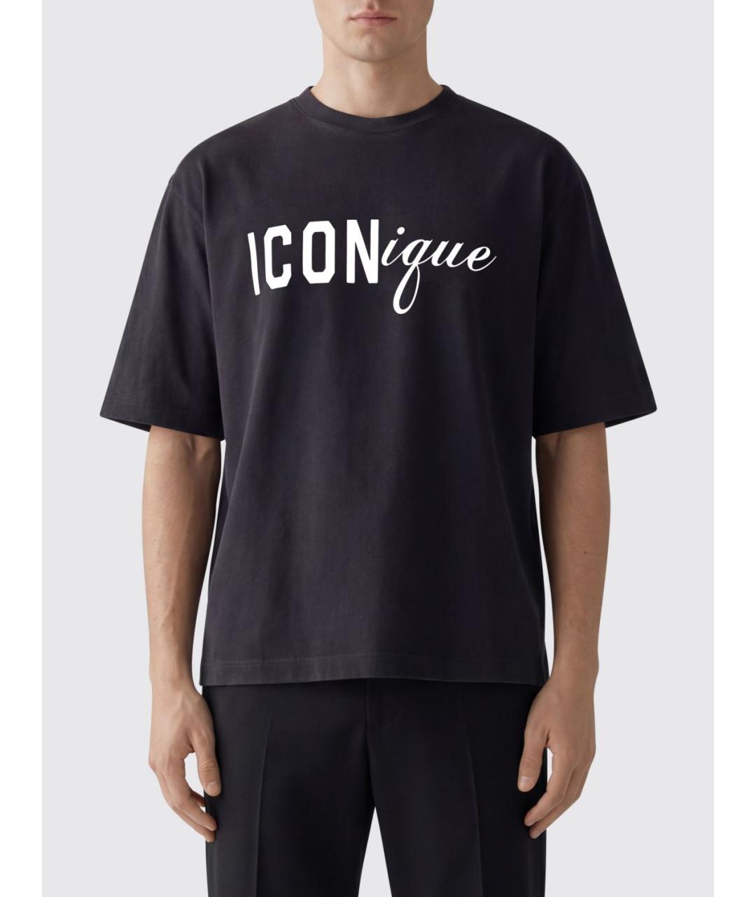 DSQUARED2 Черная футболка, фото 3