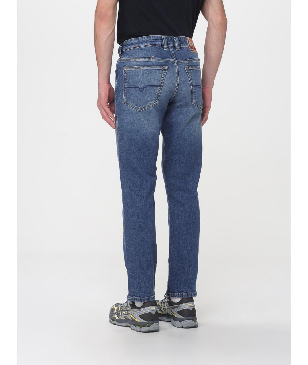 DSQUARED2 Синие хлопковые прямые джинсы, фото 2