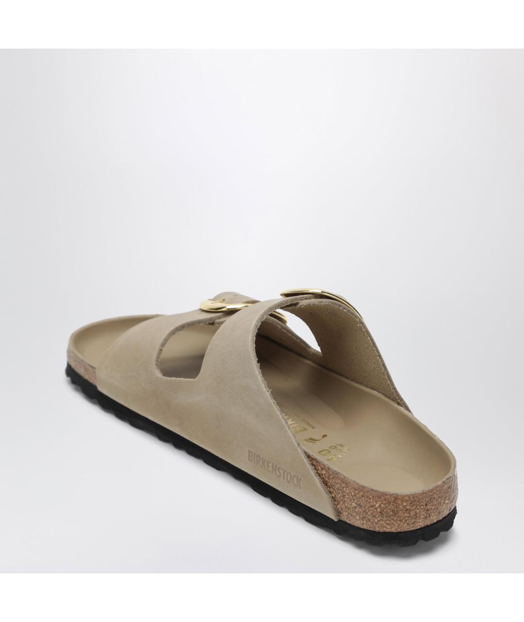 BIRKENSTOCK Коричневые кожаные сандалии, фото 2