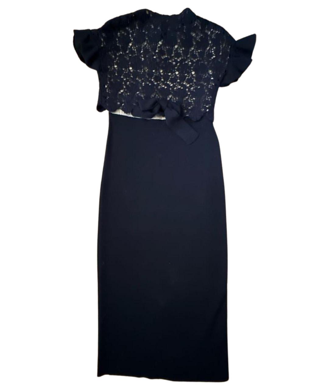 RED VALENTINO Черное шерстяное платье, фото 1