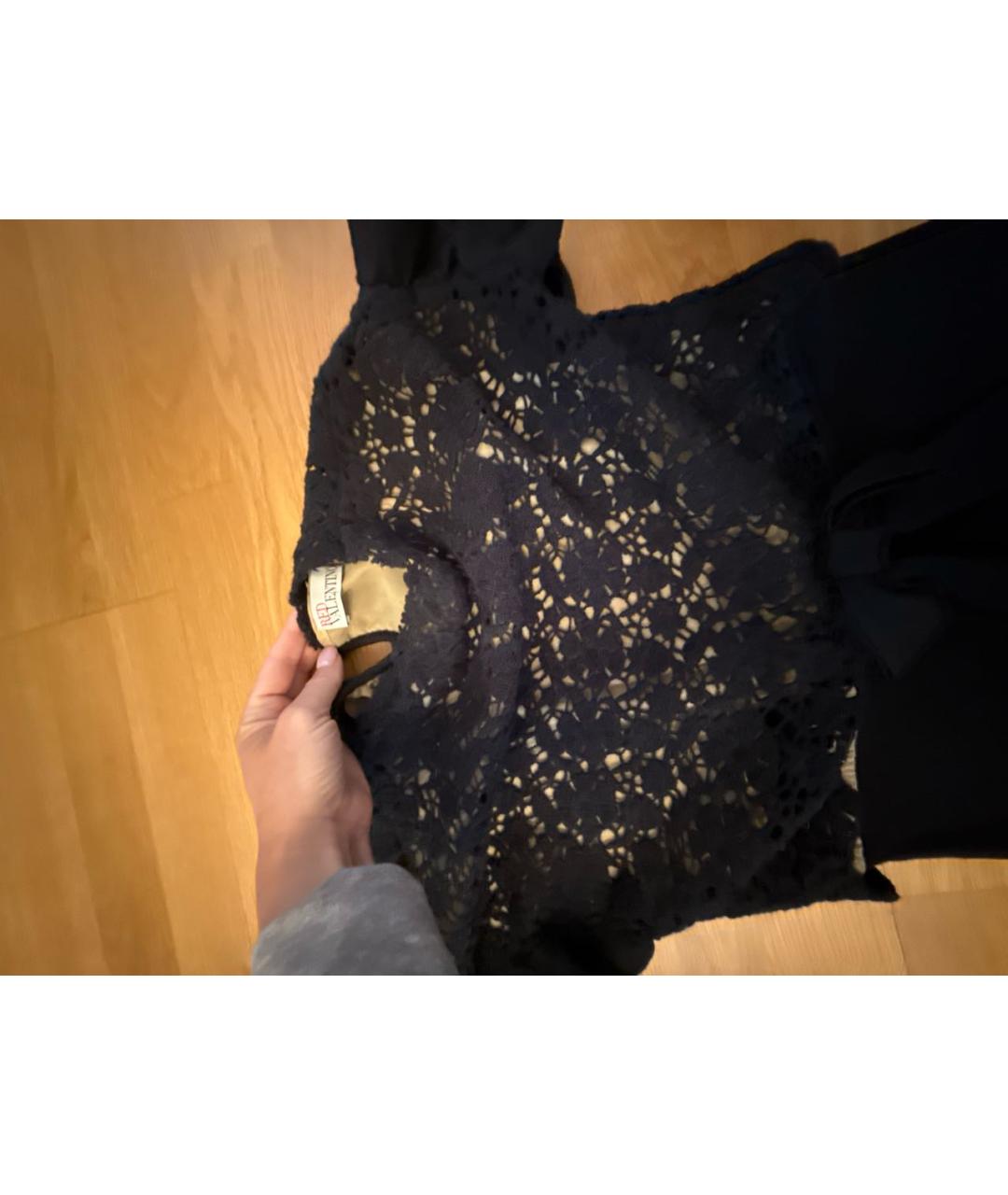 RED VALENTINO Черное шерстяное платье, фото 3