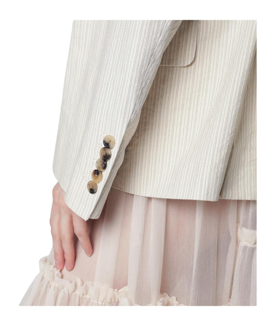 DRIES VAN NOTEN Белый жакет/пиджак, фото 2