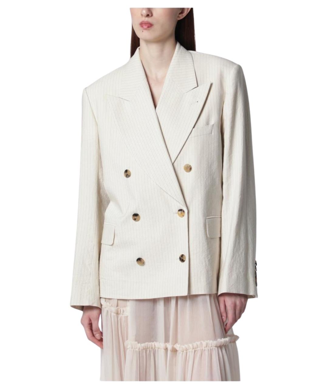 DRIES VAN NOTEN Белый жакет/пиджак, фото 1