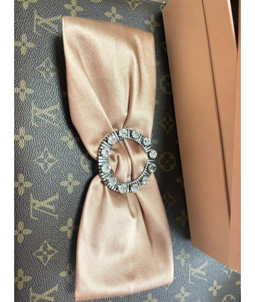 MIU MIU Бежевая повязка, фото 2