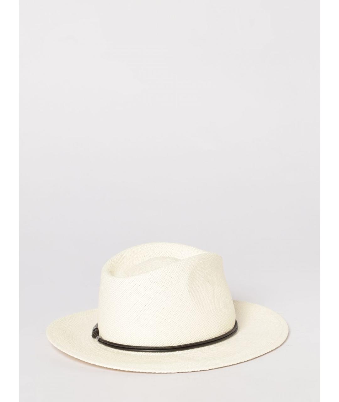 BRUNELLO CUCINELLI Бежевая шляпа, фото 2