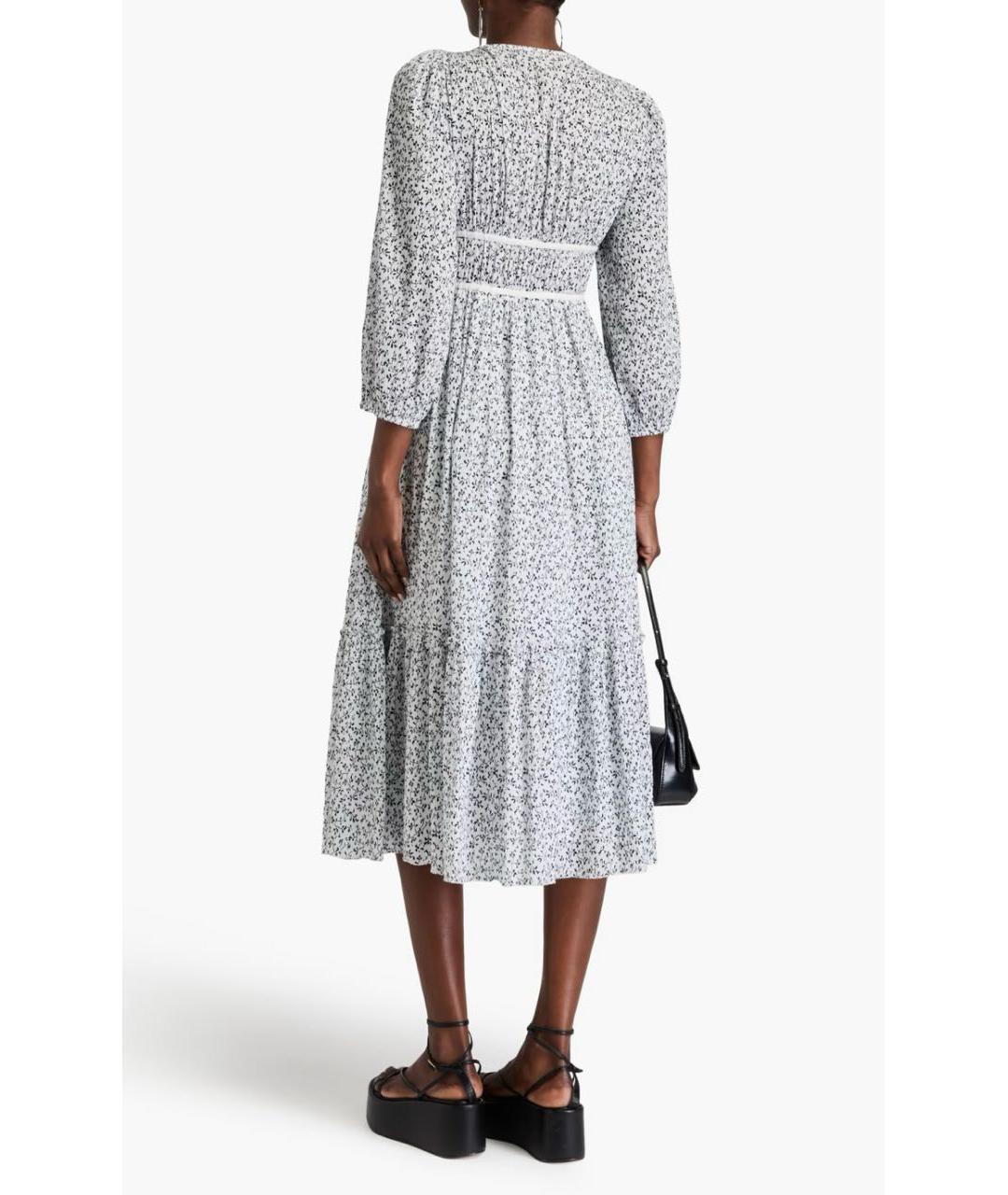 ULLA JOHNSON Мульти хлопковое повседневное платье, фото 8